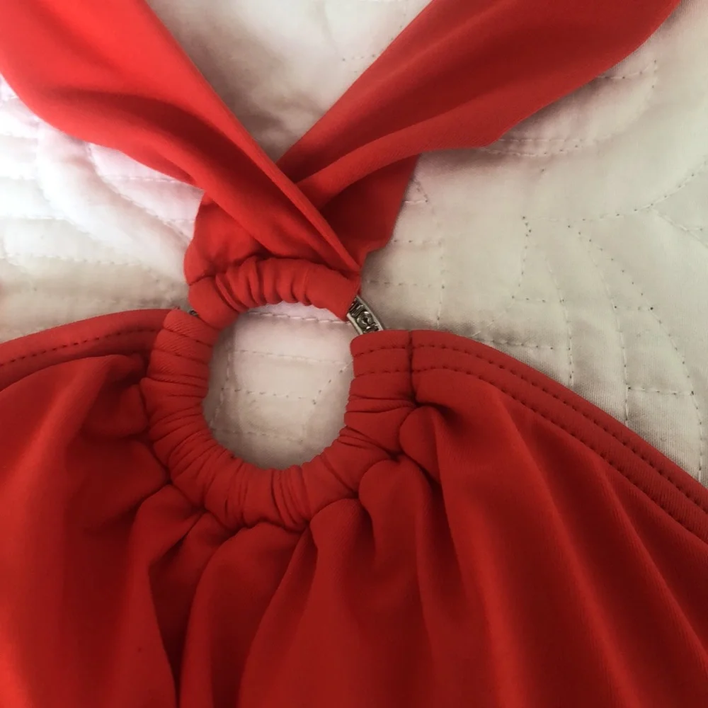 🔥❤️Michael Kors one piece bathing suit halter top